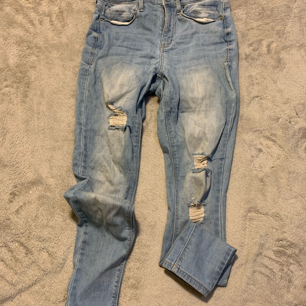 blue ripped jeans❕❕